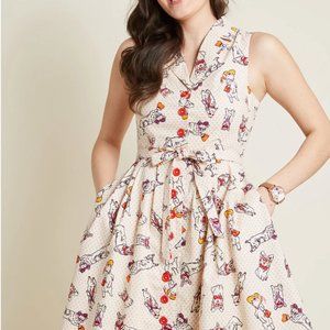 ModCloth Community Brunch Corgi Shirtdress Sz XL